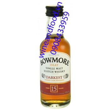 Rượu mini Whisky Bowmore Darkest 50ml