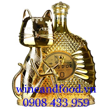 Rượu Brandy XO con Mèo Janus D'OR 3L
