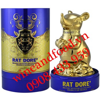 Rượu con Chuột Rat Dore' Brandy XO Extra Ellegance Pháp