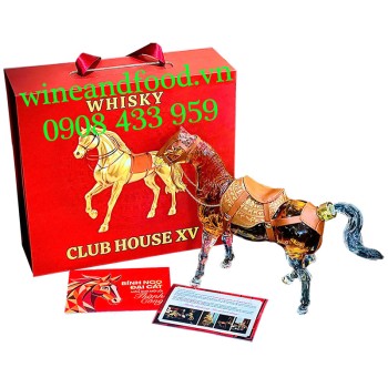 Rượu Con Ngựa Long Mã Đại Việt Whisky Club House XV 1000ml
