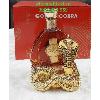 Rượu Con Rắn Phong Thủy Golden Cobra Janus D'Or XO Brandy
