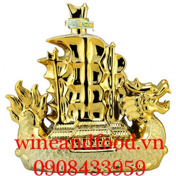 Rượu Thuyền Rồng mạ vàng Whiskey 16 năm