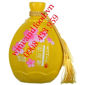 Rượu Nữ Nhi Hồng hoa chi mộc Youmei 500ml
