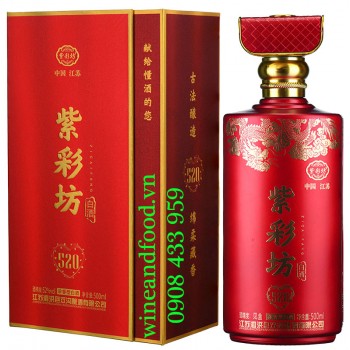 Rượu Trung Quốc Zicaifang 52% 520 500ml