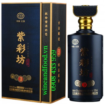 Rượu Trung Quốc Zicaifang hộp đen 42% 500ml