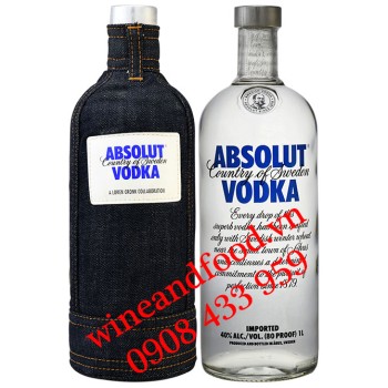 Rượu Vodka Absolut Demin 1 lít