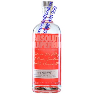 Rượu Vodka Absolut Grapefruit 1000ml