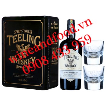 Rượu Teeling Small Batch Irish Whiskey hộp quà đen 70cl
