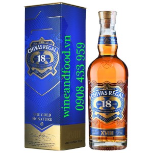Rượu Whisky Chivas 18 năm Gold Signature 750ml