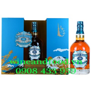 Rượu Whisky Chivas Regal Mizunara 18 năm hộp quà phiên bản 2023