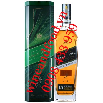 Rượu Whisky Green Label 15 năm hộp thiếc 750ml