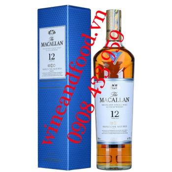 Rượu The Macallan Triple Cask Matured Fine Oak 12 năm 700ml
