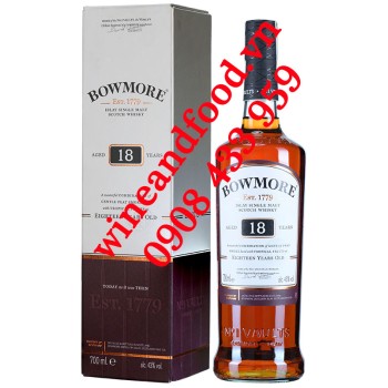 Rượu Whisky Bowmore 18 năm Islay Single Malt 700ml