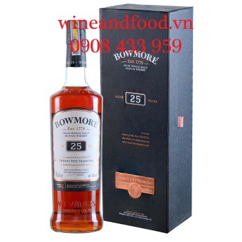 Rượu Whisky Bowmore 25 năm Islay Single Malt 700ml
