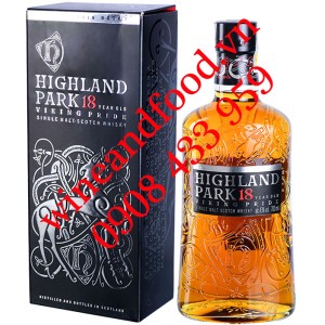 Rượu Whisky Highland Park Viking Pride Single Malt 18 năm 700ml