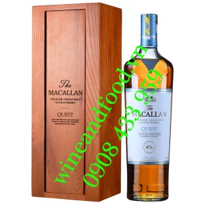 Rượu Whisky The Macallan Quest Single Malt hộp gỗ 1L