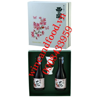 Rượu Sake Nishinoseki Hana 300ml hộp quà