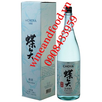 Rượu Sake Tokusen Choya 1l8