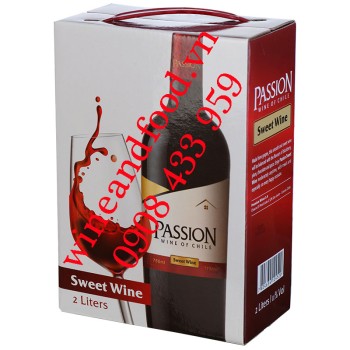 Rượu vang ngọt Passion bịch 2 Lít