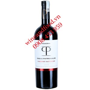 Rượu vang Casas Patronales Cabernet Sauvignon Reserva 750ml