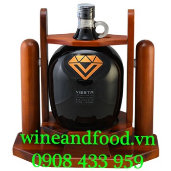 Rượu vang Viesta Cabernet Sauvignon 3 lít có kệ gỗ