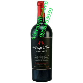 Rượu vang Menage a Frois Midnight Dark Red Blend 750ml