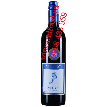 Rượu vang Barefoot Merlot California 750ml