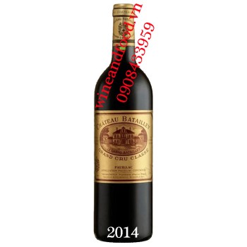Rượu vang chateau Batailley Grand Cru Classe 2014