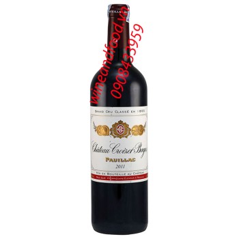 Rượu vang chateau Croizet Bages Grand Cru Classe 2011