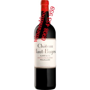 Rượu vang chateau Haut Bages Liberal 3 eme Cru Classe Pauillac 2016