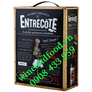 Rượu vang Entrecote Gourmet Pere & Fils bịch 3 Lít