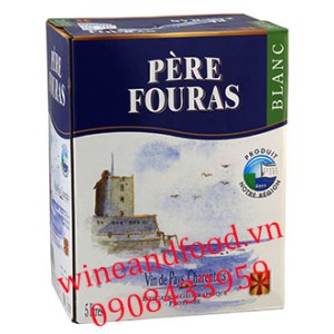 Rượu vang trắng Pere Fouras blanc 5l