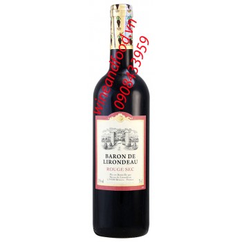 Rượu vang Baron de Lirondeau Rouge Sec