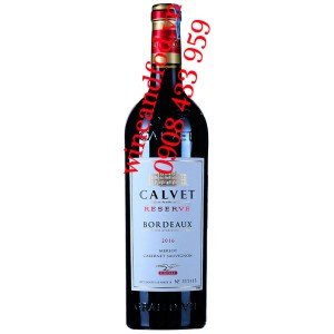 Rượu vang Calvet Reserve Bordeaux Merlot Cabernet Sauvignon