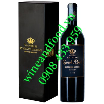 Rượu vang château Grand Bert Saint Emilion Grand Cru Cuvée 1ER 750ml