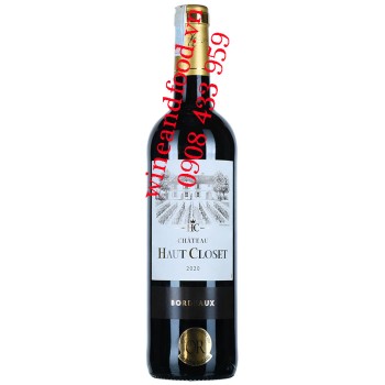 Rượu vang chateau Haut Closet Bordeaux 750ml