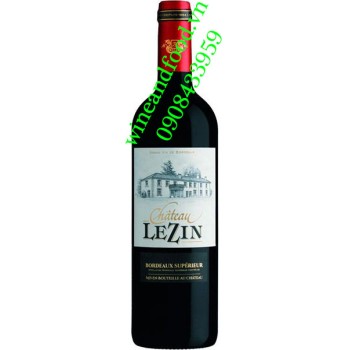 Rượu vang chateau Lezin Bordeaux Superieur 750ml