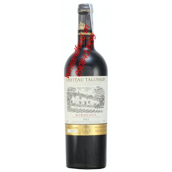 Rượu vang đỏ Bordeaux Chateau Talusson 750ml