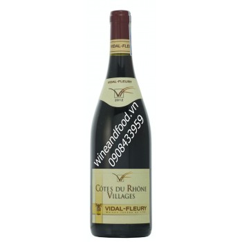 Rượu vang đỏ Cotes Du Rhone Villages 2012