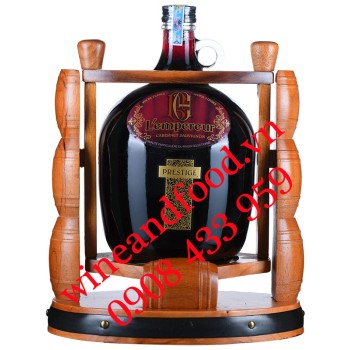 Rượu vang L'empereur Prestige Cabernet Sauvignon kệ gỗ 3 Lít