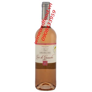 Rượu vang hồng Ardeche Gris de Grenache