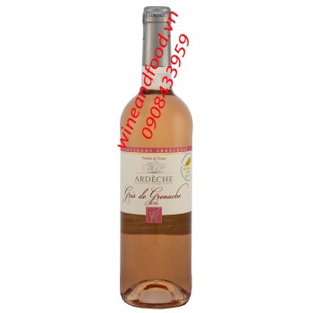 Rượu vang hồng Ardeche Gris de Grenache