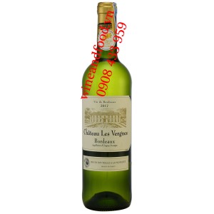 Rượu vang trắng chateau Les Vergnes Bordeaux 750ml