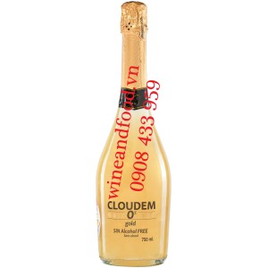 Rượu vang nổ Cloudem Gold không cồn 750ml