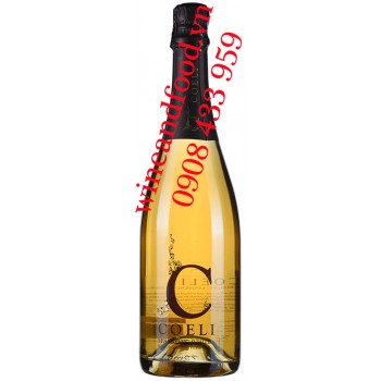 Rượu vang trắng nổ Coeli vảy vàng 22 Carat 750ml