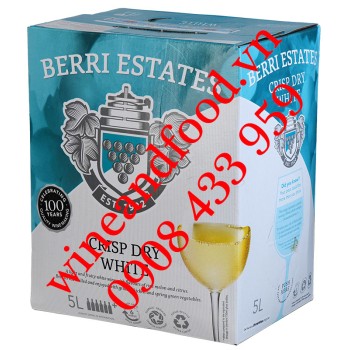 Rượu vang trắng Berri Estates bình 5l