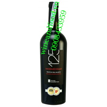Rượu vang 125 Primitivo Del Salento 750ml