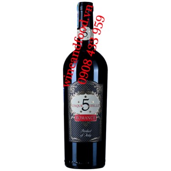 Rượu vang ngọt Cinque 5 Stelle Romance 750ml
