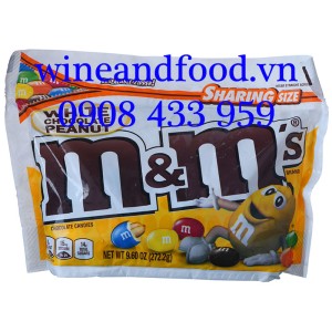Kẹo socola trắng nhân đậu phộng M&M Sharing Size 272g2