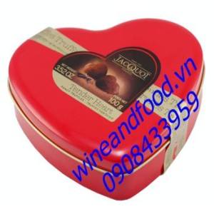 Socola trái tim nấm truffle Jacquot 100g